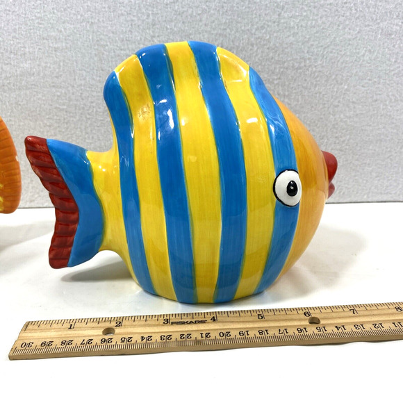 Old Pottery Ceramic Tropical Fish Artsy Home‎ Decor - Picture 11 of 12
